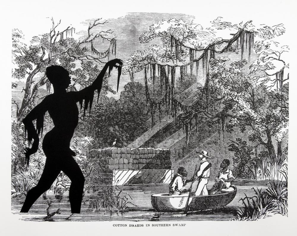 Kara Walker (American, b. 1969), Cotton Hoards in Southern Swamp, from the series Harper's Pictorial History of the Civil War (Annotated), 2005 Kara Walker (American, b. 1969), Cotton Hoards in Southern Swamp, from the series Harper's Pictorial History of the Civil War (Annotated), 2005
