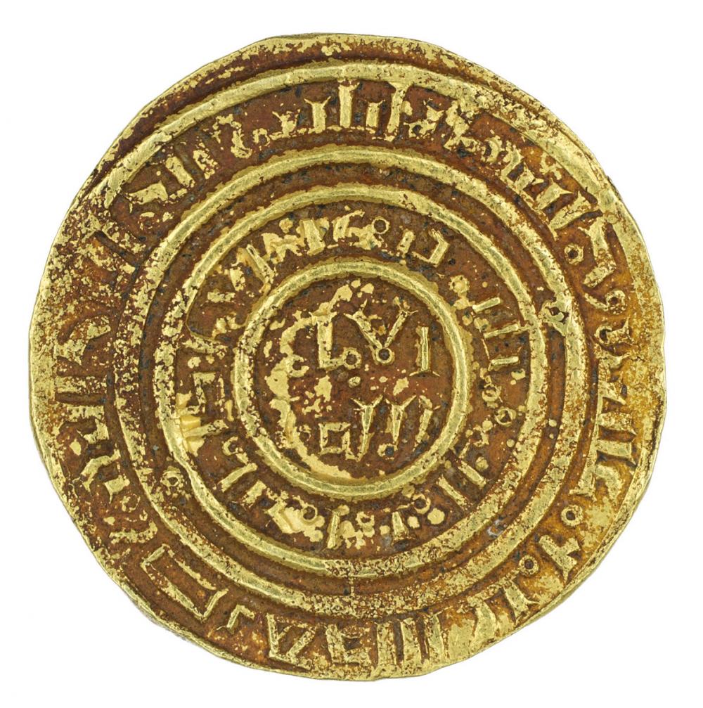 Crusader, Bezant in imitation of a Fatimid dinar of al-Amir Crusader, Bezant in imitation of a Fatimid dinar of al-Amir