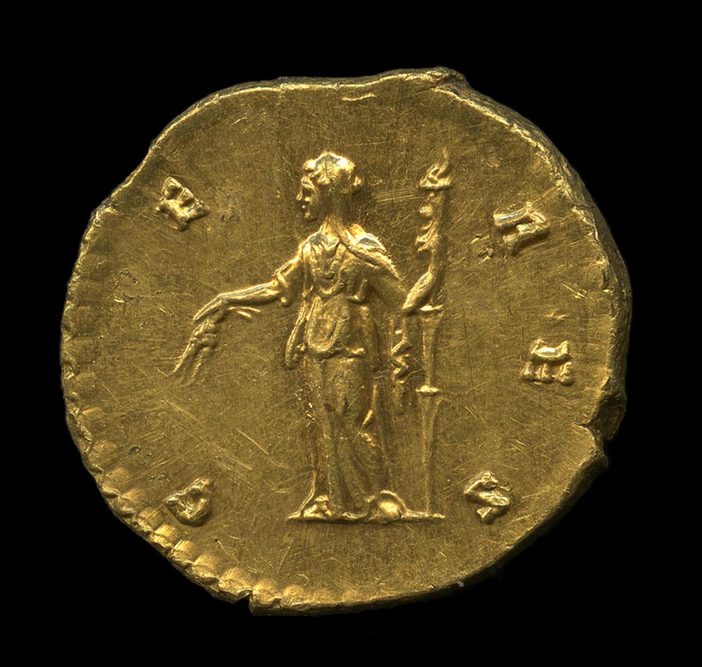 Antoninus Pius (minted under), Aureus of Faustina the Elder, rev. Antoninus Pius (minted under), Aureus of Faustina the Elder, rev.