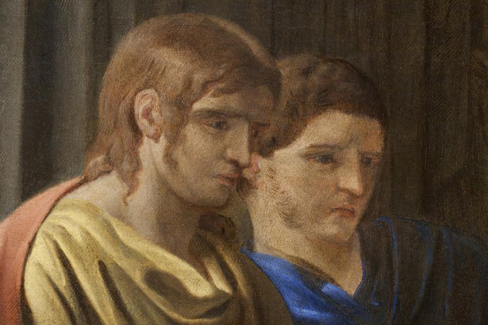 Etienne Aubry, Les Adieux de Coriolan à sa Femme au moment qu'il part pour se rendre chez les Volsques (detail) Etienne Aubry, Les Adieux de Coriolan à sa Femme au moment qu'il part pour se rendre chez les Volsques