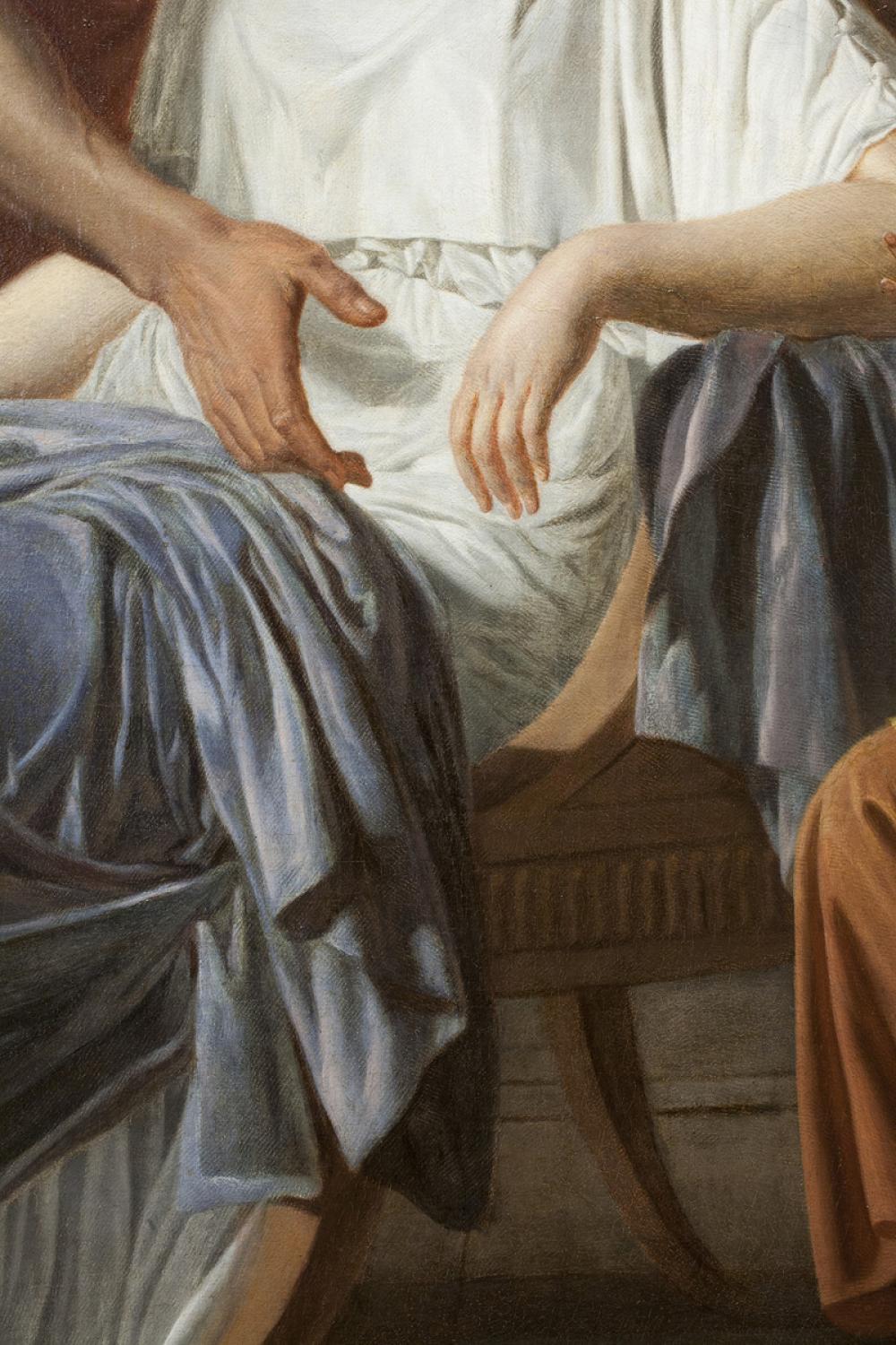 Etienne Aubry, Les Adieux de Coriolan à sa Femme au moment qu'il part pour se rendre chez les Volsques (detail) Etienne Aubry, Les Adieux de Coriolan à sa Femme au moment qu'il part pour se rendre chez les Volsques