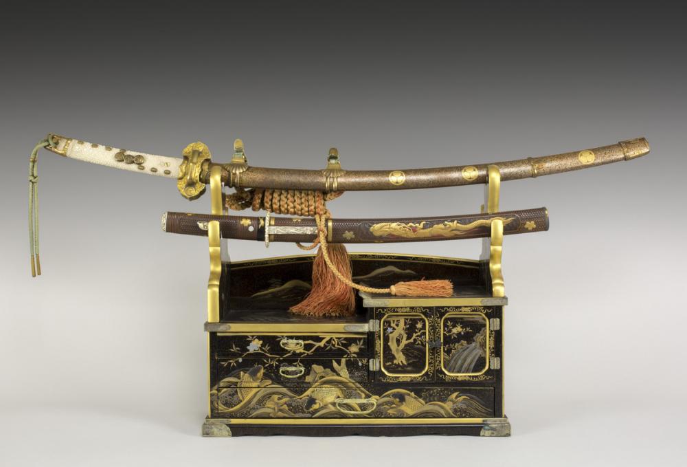 Japanese, Samurai sword dressing box