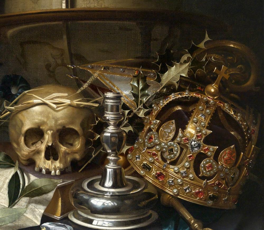 Hendrick Andreissen, Vanitas still-life (detail)