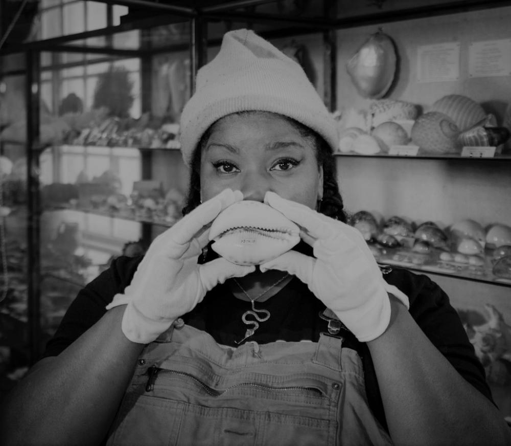 Artist vanessa german at the Skinner Museum, Dec 1 2021 Artist vanessa german at the Skinner Museum, Dec 1 2021