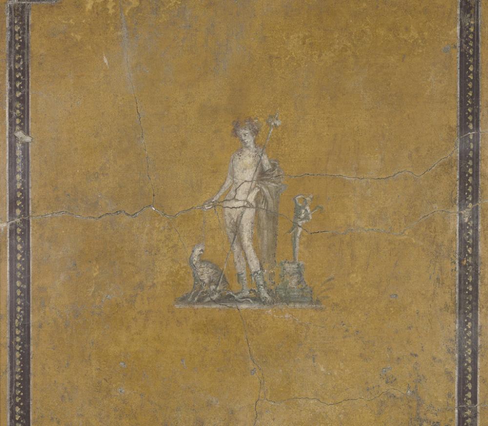 Maker unknown (Roman; Pompeiian) Fragment of a wall painting with Bacchus (detail)