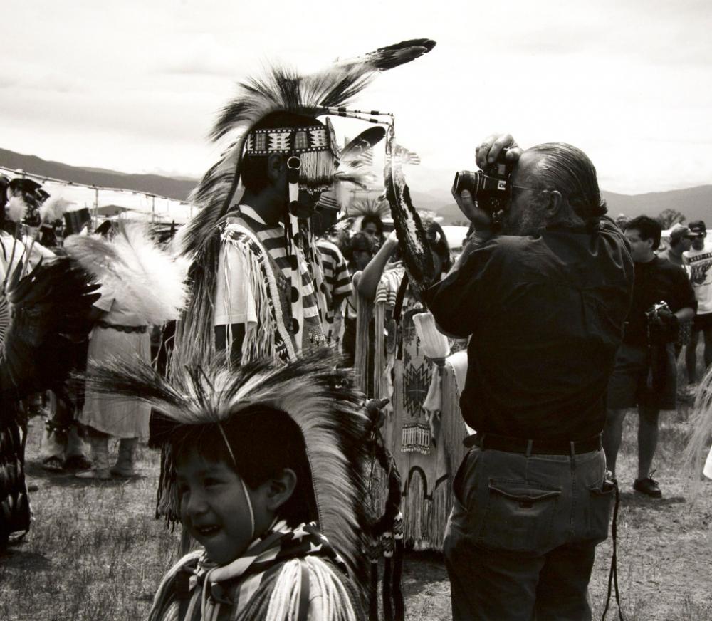 Zig Jackson (Mandan, Hidatsa, Arikara, American, b. 1957), Indian Photographing Tourist Photographing Indian, #1 of 4, Taos, New Mexico (detail), 1992 negative, 2018 print Zig Jackson (Mandan, Hidatsa, Arikara, American, b. 1957), Indian Photographing Tourist Photographing Indian, #1 of 4, Taos, New Mexico (detail), 1992 negative, 2018 print