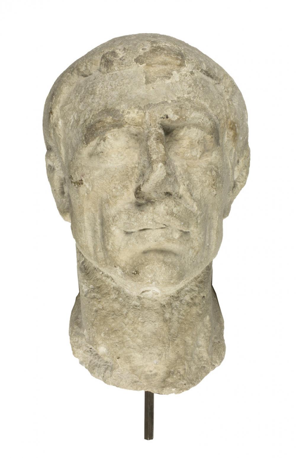 Maker Unknown (Roman), Head of a Man, 1st century BCE Maker Unknown (Roman), Head of a Man, 1st century BCE