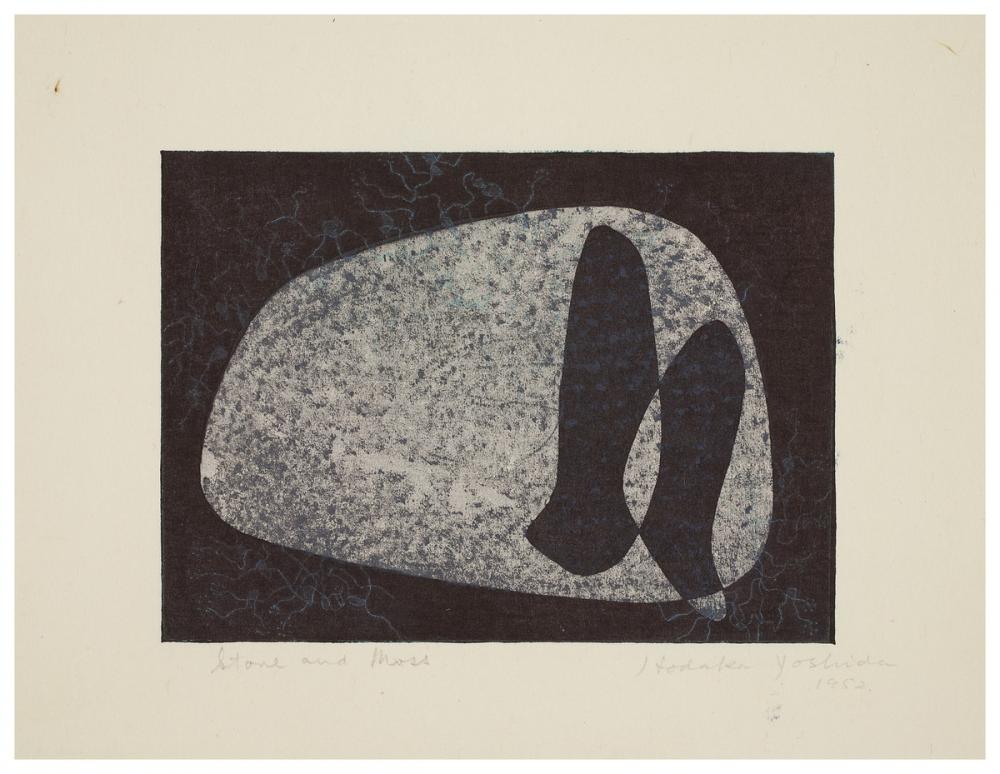 Yoshida Hodaka (Japanese, 1926-1995), Stone and Moss, 1952 Yoshida Hodaka (Japanese, 1926-1995), Stone and Moss, 1952