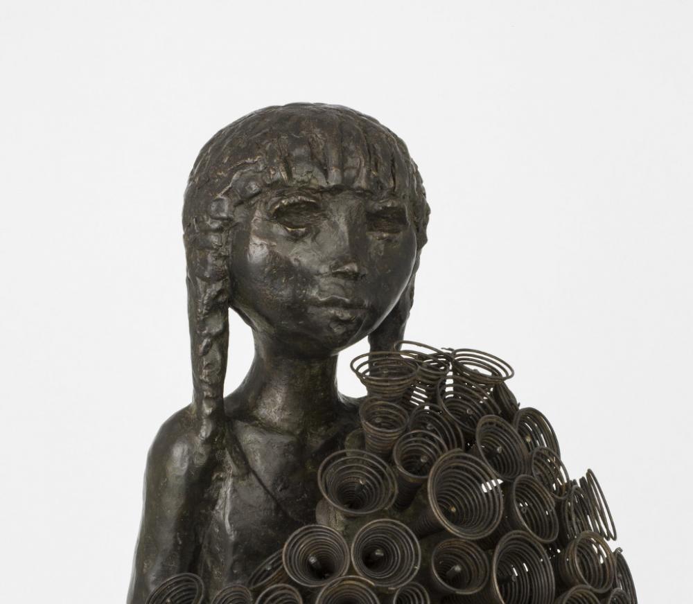 Henry Rox (American, 1899-1967), Girl With Flowers (detail), 1966 Henry Rox (American, 1899-1967), Girl With Flowers (detail), 1966