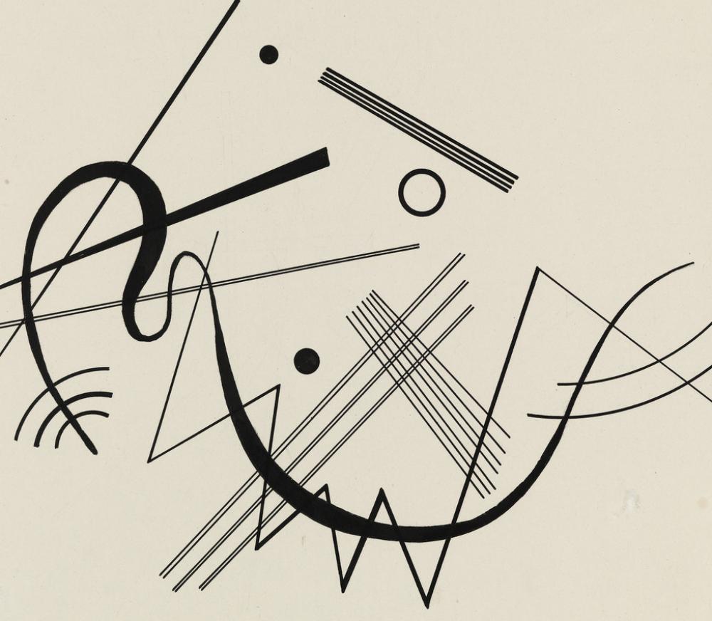 Wassily Kandinsky (Russian, 1866-1944), Untitled (drawing for "Diagram 17") (detail), 1925 Wassily Kandinsky (Russian, 1866-1944), Untitled (drawing for "Diagram 17") (detail), 1925