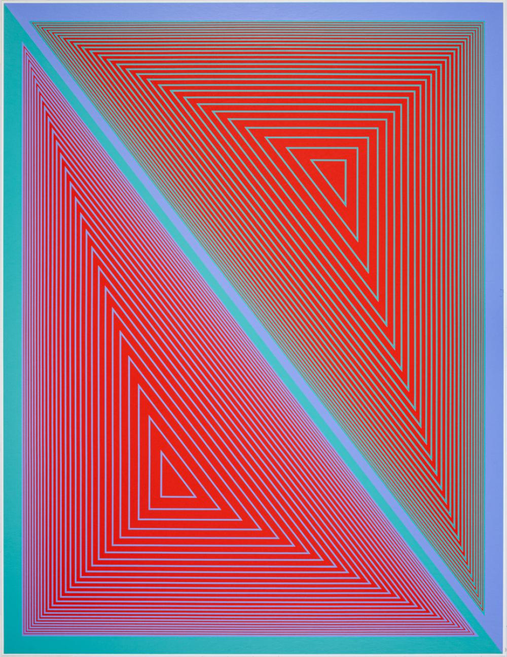 Richard Joseph Anuszkiewicz (American, b. 1930), The Inward Eye: #7 art, 1970 Richard Joseph Anuszkiewicz (American, b. 1930), The Inward Eye: #7 art, 1970