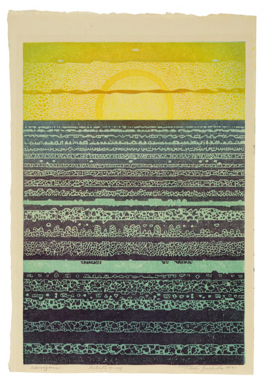 Yoshida Toshi (Japanese, 1911-1995), Horizon, 1970 Yoshida Toshi (Japanese, 1911-1995), Horizon, 1970