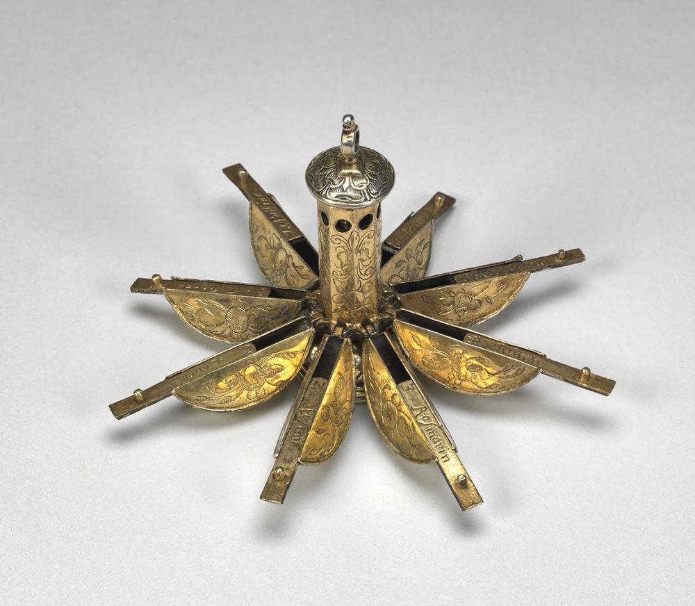 Maker Unknown (German), Pomander, 1580-90 Maker Unknown (German), Pomander, 1580-90