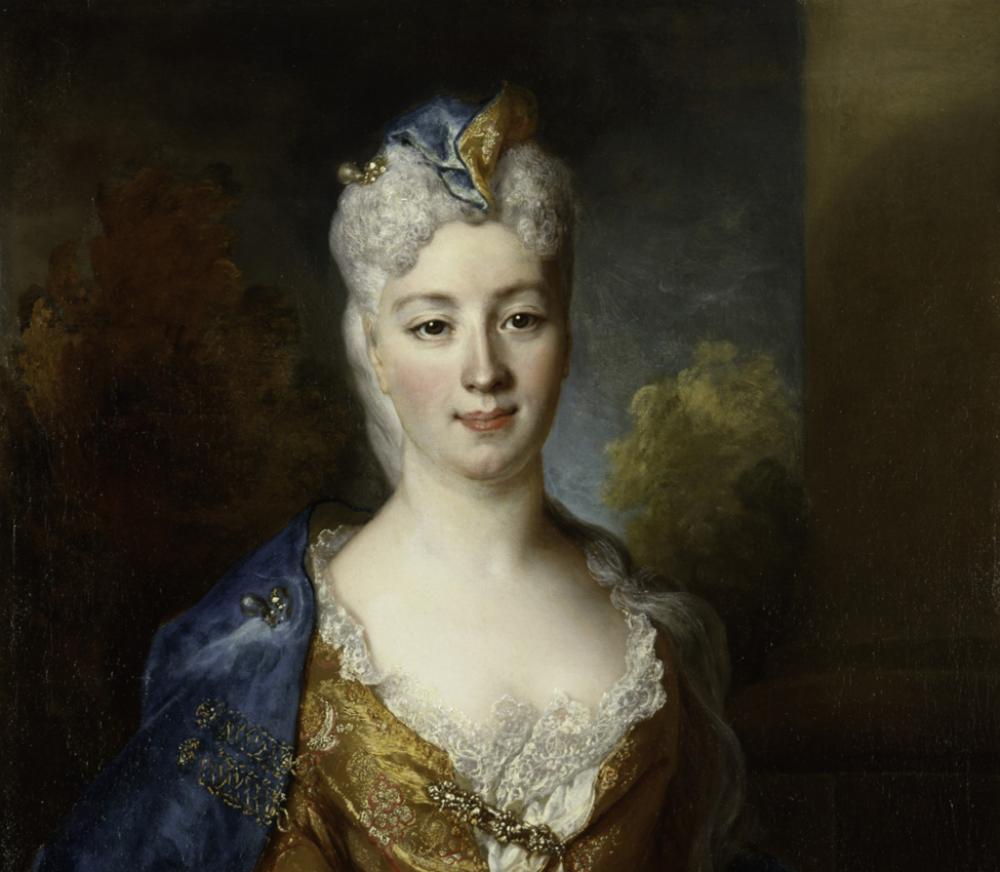 Nicolas de Largillière (French, 1656-1746), Marie Elisabeth Desiree de Chantemerle, Comtesse de Hergh (detail), 1715 Nicolas de Largillière (French, 1656-1746), Marie Elisabeth Desiree de Chantemerle, Comtesse de Hergh (detail), 1715