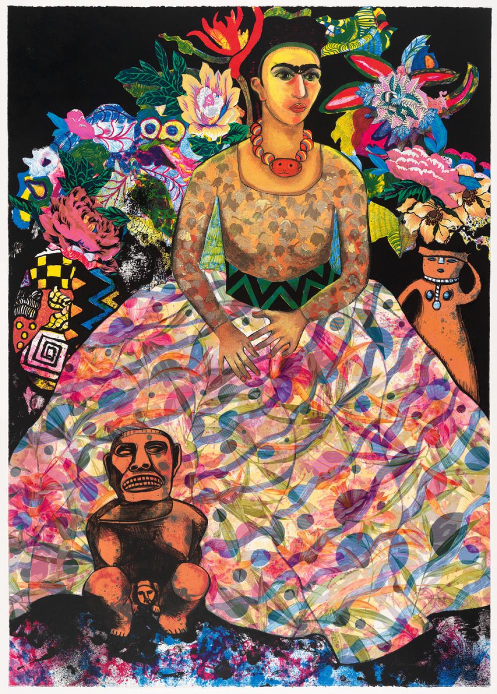 Miriam Schapiro (American, b. Canada, 1923-2015), Frida and Me, 1990 Miriam Schapiro (American, b. Canada, 1923-2015), Frida and Me, 1990