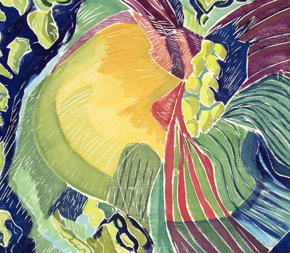 Aline Feldman (American, b. 1928), Hillside Unfurling (detail), 1995 Aline Feldman (American, b. 1928), Hillside Unfurling (detail), 1995