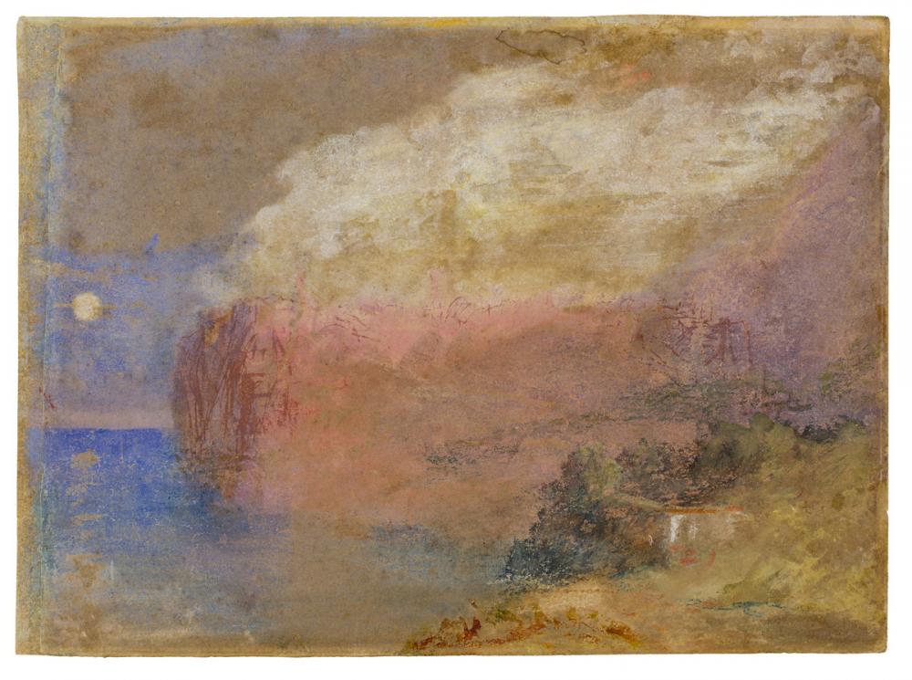 Joseph Mallord William Turner (British, 1775-1851), Corsica (?), a wooded headland, ca. 1828