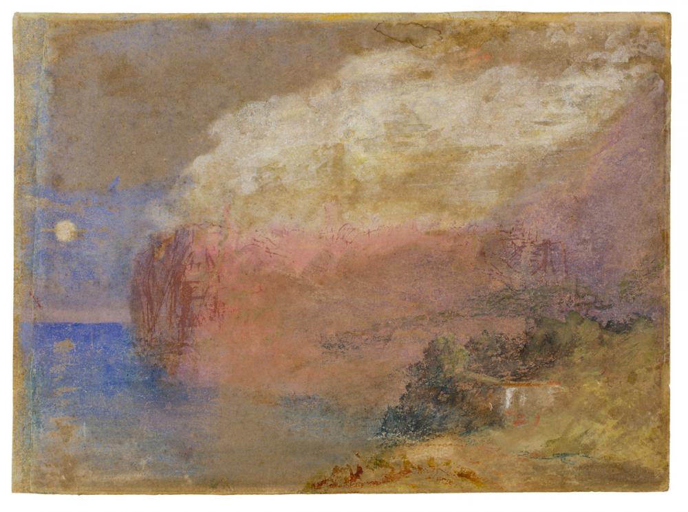 Joseph Mallord William Turner (British, 1775-1851), Corsica (?), a wooded headland, ca. 1828 Joseph Mallord William Turner (British, 1775-1851), Corsica (?), a wooded headland, ca. 1828