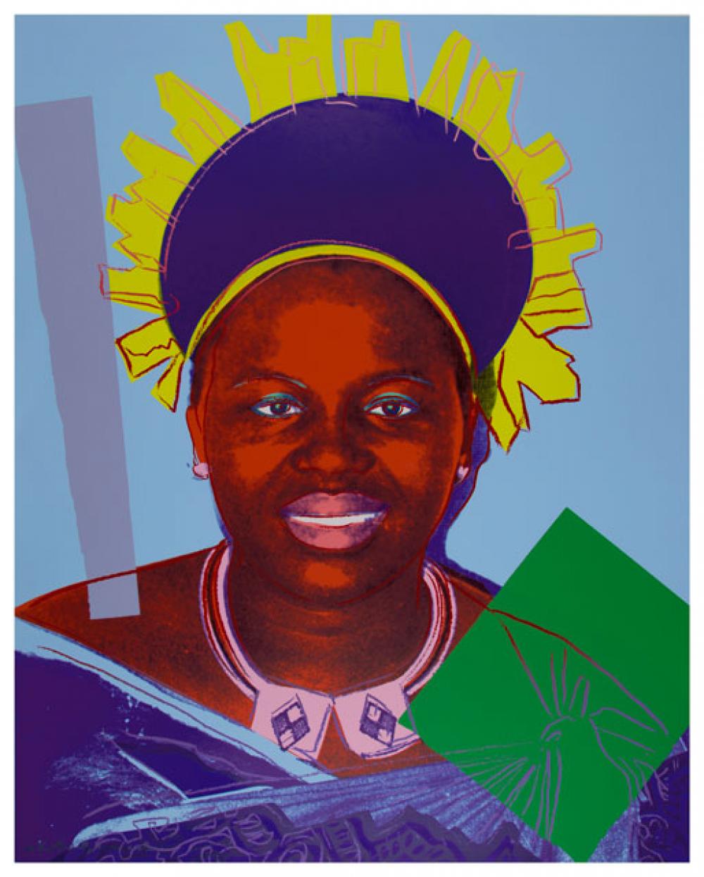 Andy Warhol (American, 1928-1987), Reigning Queens (Royal Edition) (Queen Ntombi), 1985 Andy Warhol (American, 1928-1987), Reigning Queens (Royal Edition) (Queen Ntombi), 1985