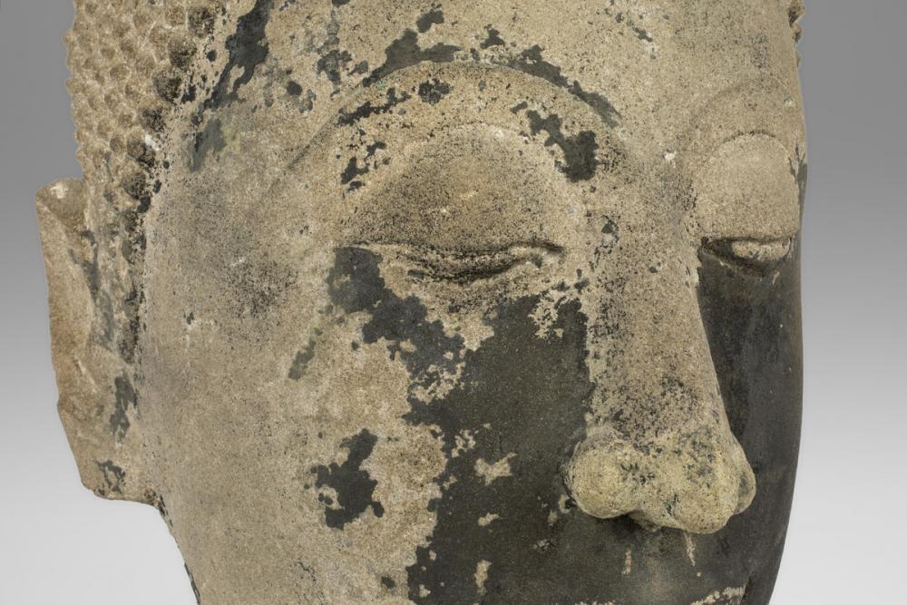 Maker Unknown (Thai), Head of Buddha, 14th-15th century (Ayutthaya Period) Maker Unknown (Thai), Head of Buddha, 14th-15th century (Ayutthaya Period)