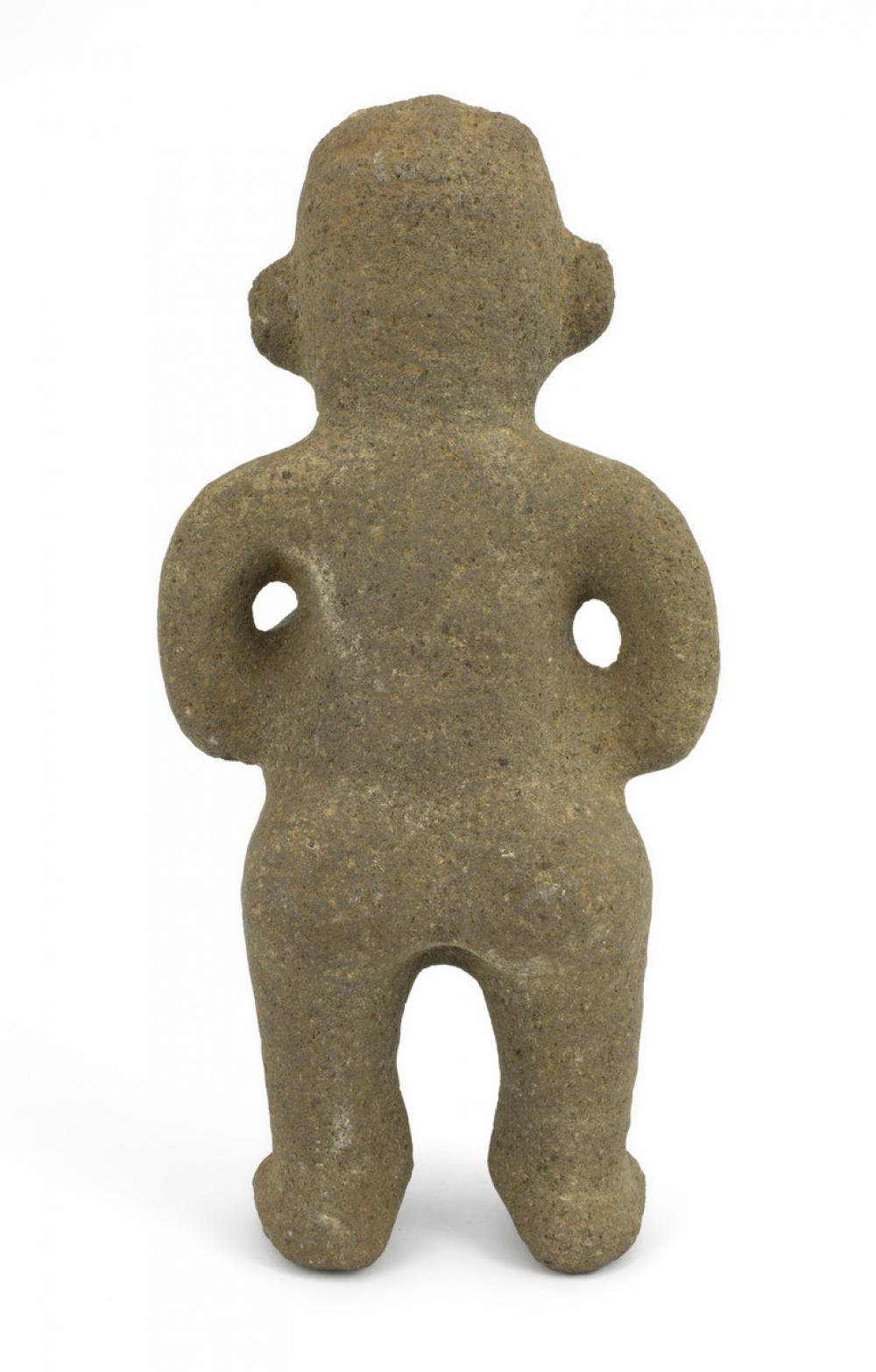 Maker unknown, Figure holding trophy head, 1100-1500