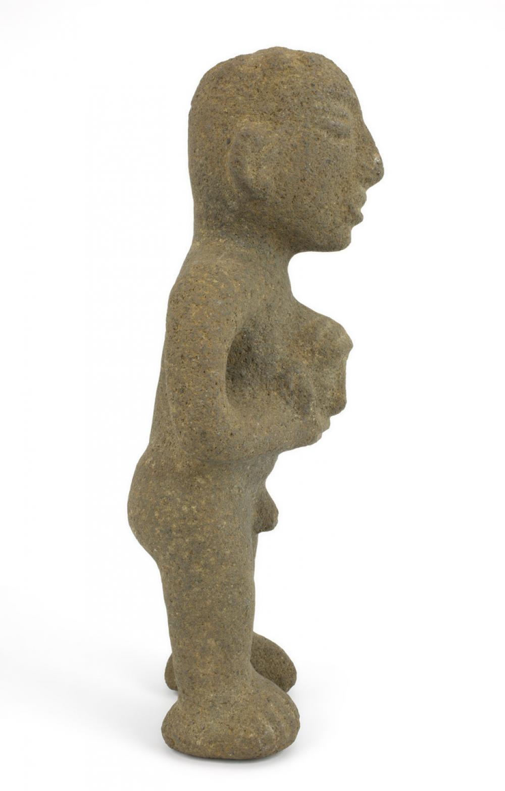 Maker unknown, Figure holding trophy head, 1100-1500 Maker unknown, Figure holding trophy head, 1100-1500