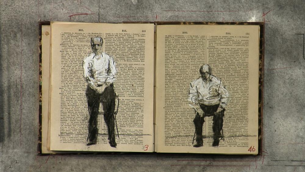 William Kentridge (South African, b. 1955), Tango for Page Turning (detail), 2012-2013