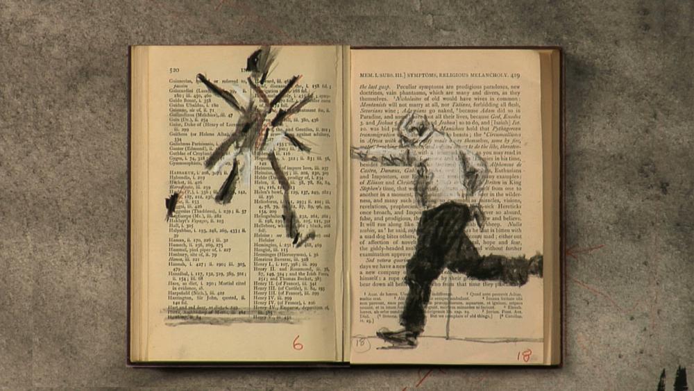 William Kentridge (South African, b. 1955), Tango for Page Turning (detail), 2012-2013