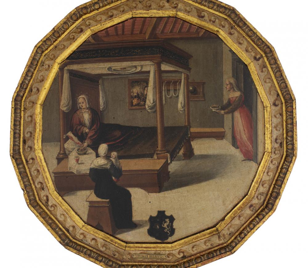 Desco (Italian, active ca. 1510-1540), Desco da Parto (Birth Tray) (detail), 1520-1540 Master of the Chigi-Saracini Desco (Italian, active ca. 1510-1540), Desco da Parto (Birth Tray) (detail), 1520-1540