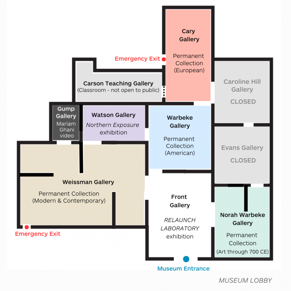 Map of MHCAM galleries