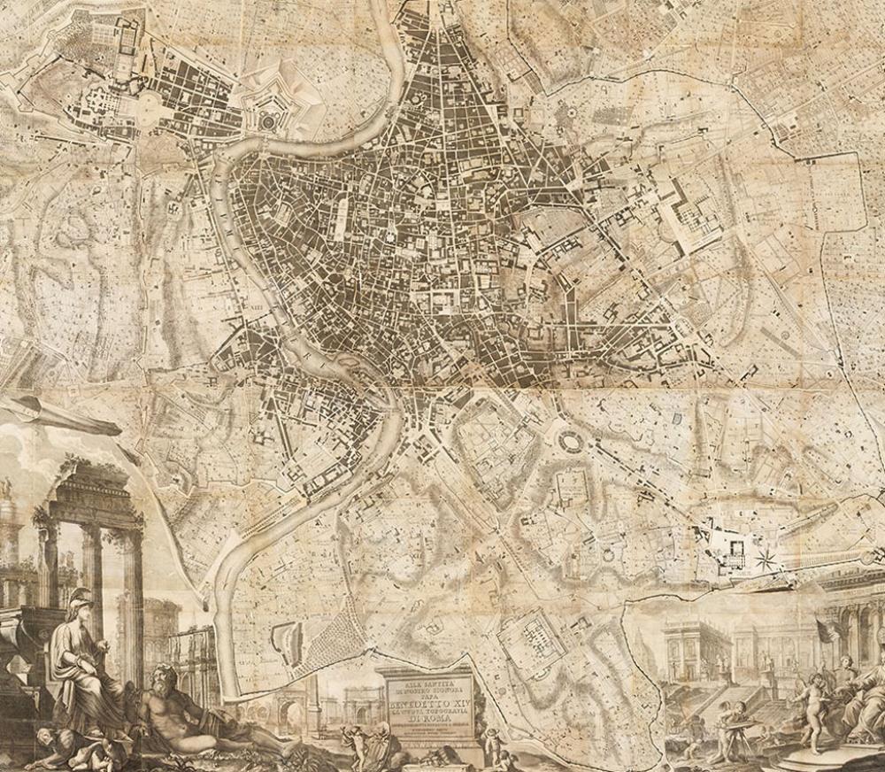 Giovanni Battista; Domenico Pronti, Nuova Pianta di Roma, 1748 Nolli map; 1795 Pronti prints Giovanni Battista; Domenico Pronti, Nuova Pianta di Roma, 1748 Nolli map; 1795 Pronti prints