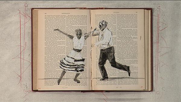 William Kentridge (South African, b. 1955), Tango for Page Turning (still), 2012-2013