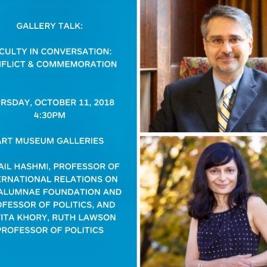 Happening TODAY at 4:30! Join us for the first in a lively series of faculty conversations offered in conjunction with the exhibition Major Themes: Celebrating Ten Years of Teaching with Art, on view through June 21, 2020. @mhcartmuseum #gallerytalk #faculty #interdisciplinarylearning