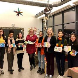 Afternoon field trip to the @carlemuseum! @mhcartmuseum interns received a fantastic tour of the exhibit “Our Voice: Celebrating the Coretta Scott King Illustrator Awards” and were even able to make their own prints. A great end to the week if you ask us! #ericcarle #museums10 #fridayfunday #fieldtrip