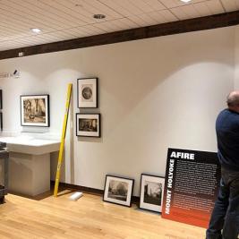 It’s all hands on deck at the @mhcartmuseum as we prepare for our upcoming exhibit “Mount Holyoke Afire.” Opening on February 5 in the Museum Lobby, the show examines three devastating fires that occurred at Mount Holyoke, destroying Seminary Hall in 1896, Williston Hall in 1917, and Rockefeller Hall in 1922. Make sure to stop by next week to check it out!