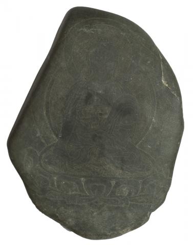 Maker Unknown (Tibetan or Indian), Mani stone depicting Shakyamuni Buddha, 19th century or earlier 