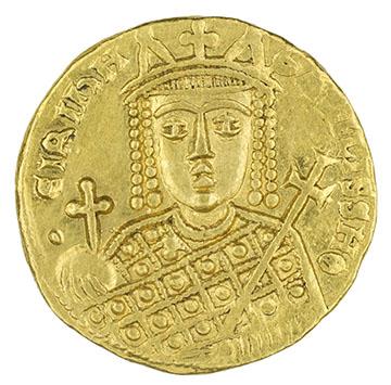 Irene of Athens (minted under), Byzantine, Solidus of Irene