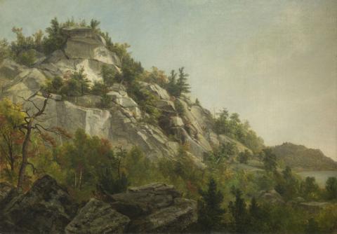 Asher Brown Durand (American, 1796-1886), Promontory with Autumn Foliage Asher Brown Durand (American, 1796-1886), Promontory with Autumn Foliage