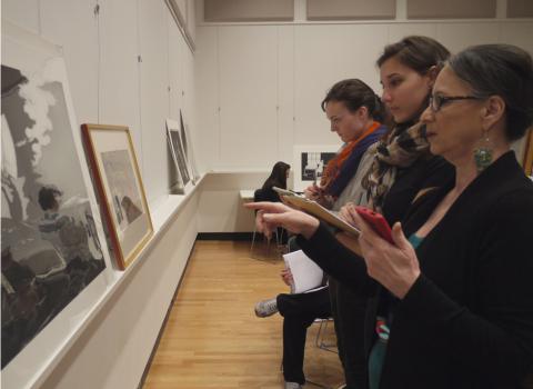 Assistant Professor Amy Rogers with students