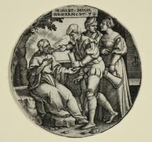 Georg Pencz (German, ca. 1500-1550), Seven Works of Mercy: To Give Drink to the Thirsty, ca. 1534