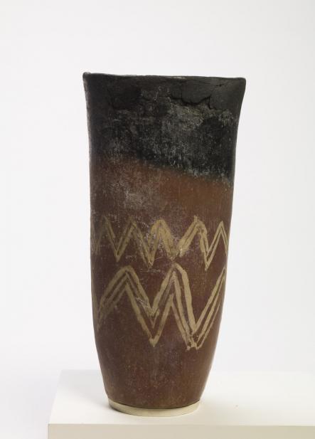 Egyptian, Jar with zigzag motif