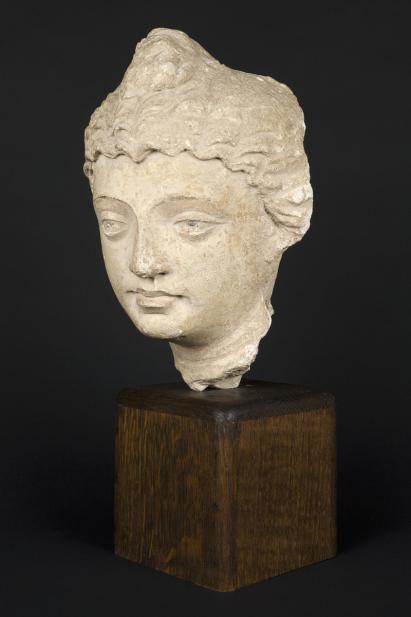 Gandharan, Head of Bodhisattva or celestial being