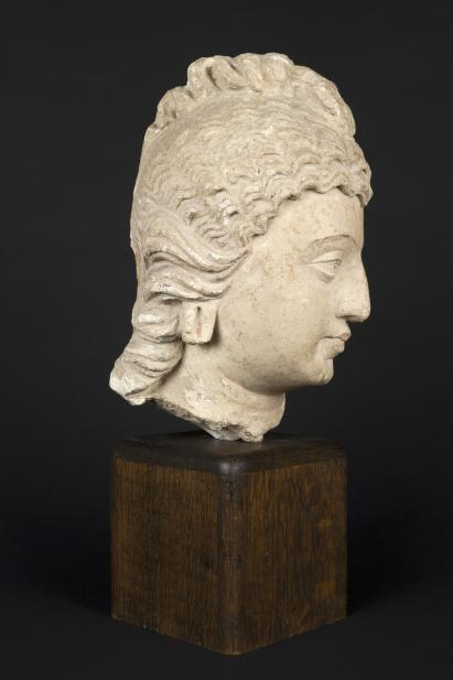 Gandharan, Head of Bodhisattva or celestial being