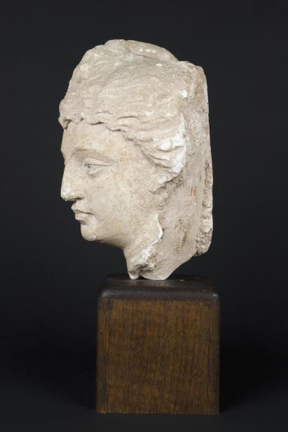 Gandharan, Head of Bodhisattva or celestial being