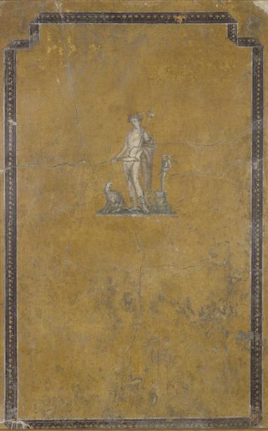 Roman, Fragment of a wall painting with Bacchus