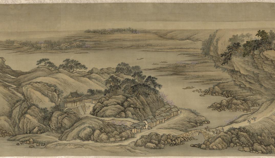 Wang Hui, Spring Dawn at Yanji [Rock of Swallows], ca. 1695 (Qing Dynasty)