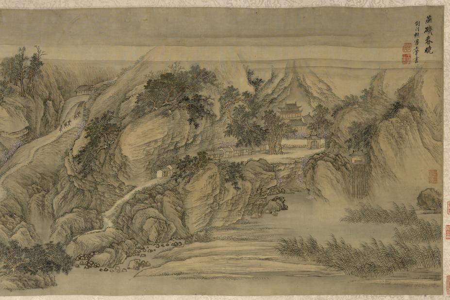 Wang Hui, Spring Dawn at Yanji [Rock of Swallows], ca. 1695 (Qing Dynasty)