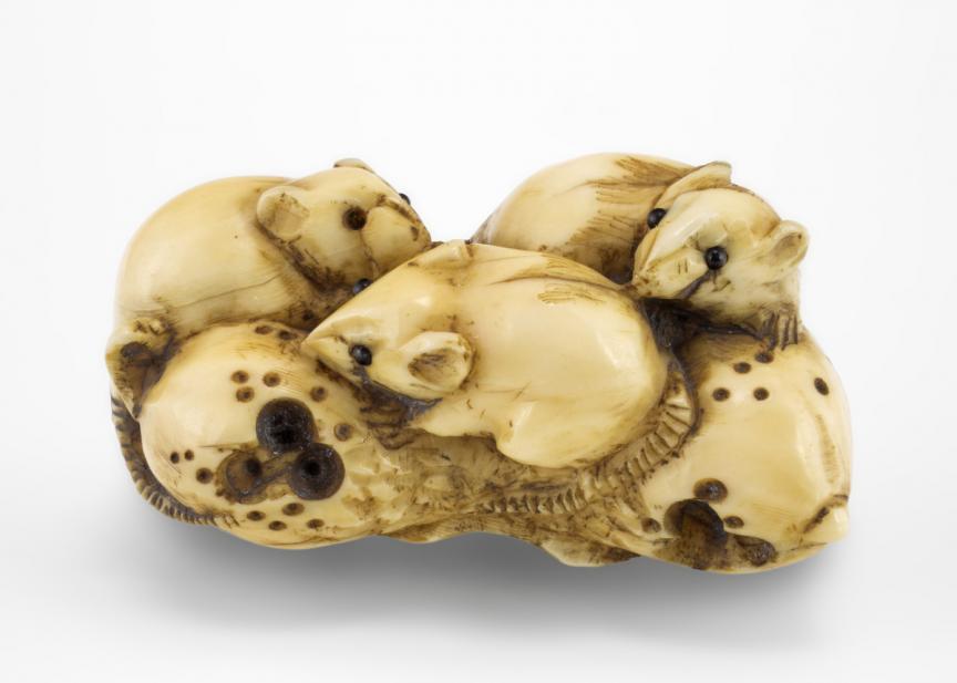 Masamitsu, Cluster of rats on a leaf