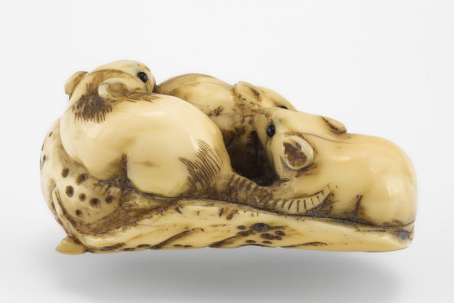 Masamitsu, Cluster of rats on a leaf