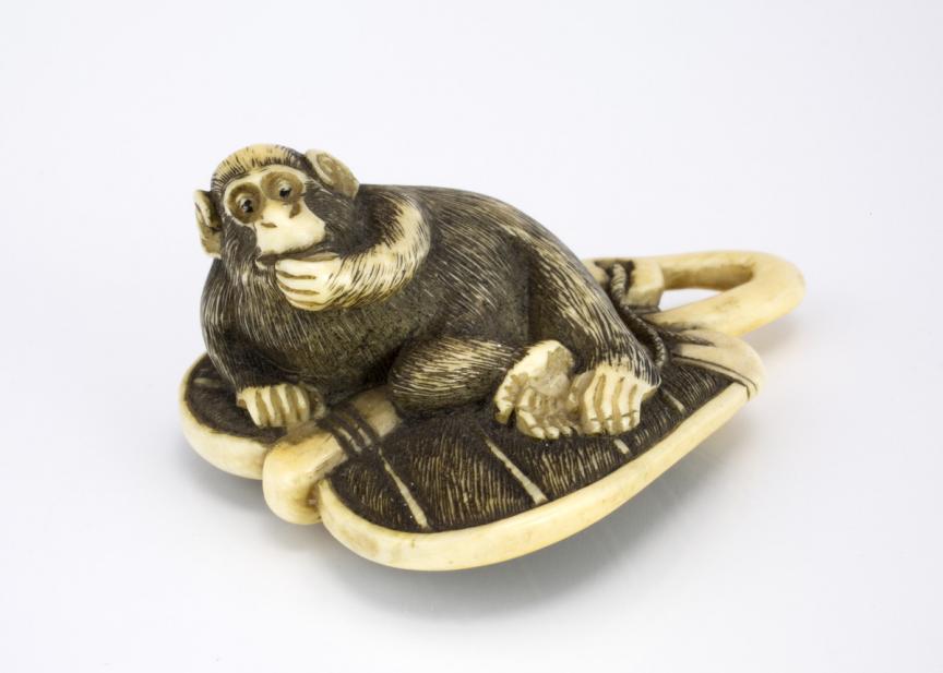 Japanese, Monkey on a fan